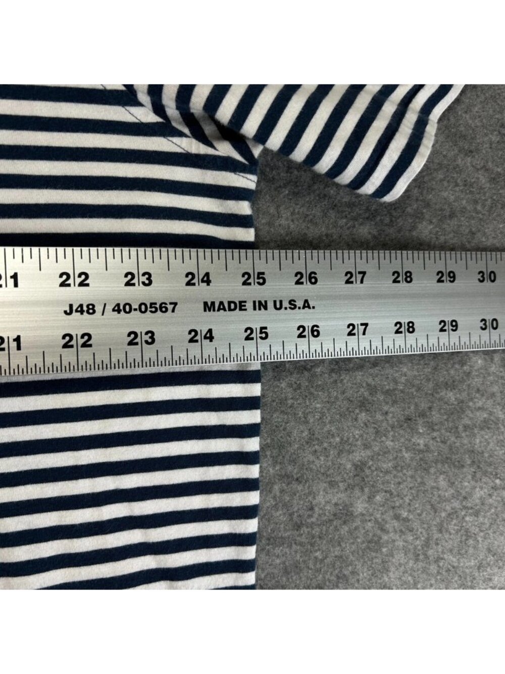 Polo Ralph Lauren Polo Shirt Mens XL Blue Gray Striped Classic Fit Pony Pocket - Picture 10 of 12